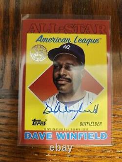 2023 TOPPS SERIES 2 Dave Winfield 1988 TOPPS ALL-STAR RED AUTO /10 #88ASA-DW