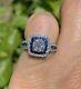 2 Carat Lab Created Sapphire Women's Engagement Ring White Gold Plated Silver