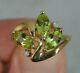 2 Ct Marquise Cut Simulated Peridot Wedding Ring 14k Yellow Gold Plated Silver