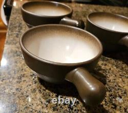 3 Vintage Heath Ceramics Coupe 4.5 Rim Line Lug Handle Bowls RARE