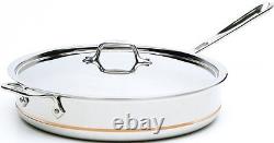 All-Clad 6405 SS 5-Qt Copper Core 5-Ply Saute Pan with lid
