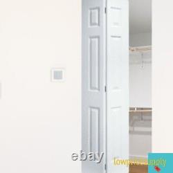 Bi-fold Closet Door Six Panel Primed White NEW 18 x 80 -SHIP ALL 48 STATES