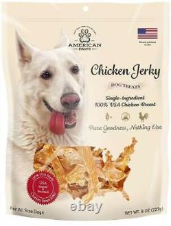 Chicken Jerky Dog Treats Made In USA 100% Chicken Breast Nothing Else