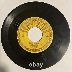 ELVIS PRESLEY. That's All Right / Blue Moon of Kentucky. Orig 45rpm SUN 209 1954