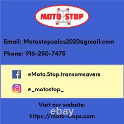 MERCURY 2 & 4 Stroke 1 PIECE MOTO-STOP TRANSOM SAVER Includes Steering Clips