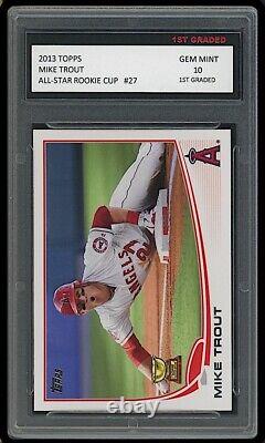 Mike Trout Topps All Star Rookie Cup 1st Graded 10 Los Angeles Angels Card