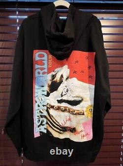Pre Owned Astroworld Travis Scott Wish You Were Here Black Hoodie Size XL