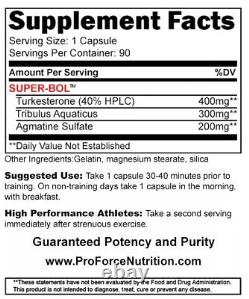 Pro Force Superbol Male Enhancement Turkesterone Bodybuilding Supplements