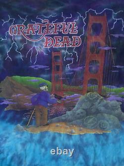 Vintage Grateful Dead San Francisco Lighthouse Tie Dye T-Shirt XXL