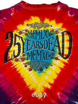 Vintage Liquid Blue Grateful Dead 25 Years Dead Space Your Face Tie Dye