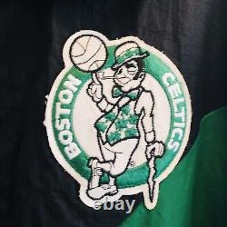 Vtg 80s Swingster Boston Celtics Quilted Puffer Jacket Green Size L Men's