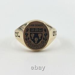Without Stone Harvard University Law School DJ Class 14K Yellow Gold Plated