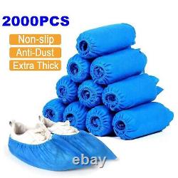100-2000pcs Couvre-chaussures jetables antidérapantes en non-tissé, anti-poussière et respirantes