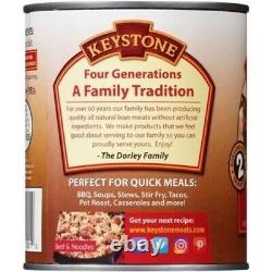 (12 boîtes) Keystone Meats Tous les boeufs naturels entièrement cuits 28oz Sans conservateurs