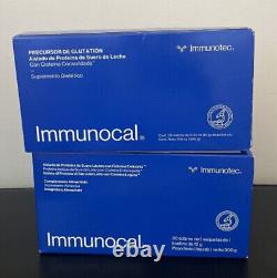 2 Pack Immunotec Immunocal Classique BLEU Précurseur de Glutathion Régulier 60 Sachets