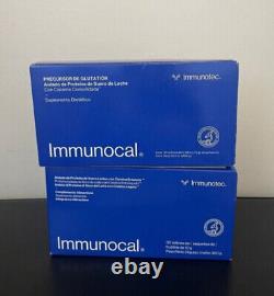 2 Pack Immunotec Immunocal Classique Bleu Régulier Précurseur de Glutathion 60 Sachets