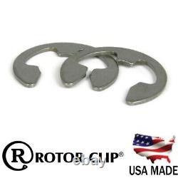 Anneau de retenue en acier inoxydable Rotor Clip E Clip, anneaux de verrouillage E, toutes tailles et quantités.