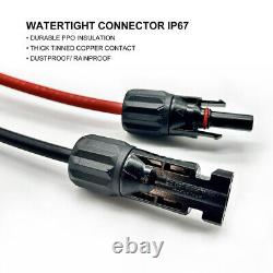 Câble d'extension de panneau solaire 10 AWG PV Wire Connecteur solaire Noir et Rouge 6mm²