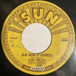 ELVIS PRESLEY. C'est bien / Lune bleue du Kentucky. Orig 45 tours SUN 209 1954