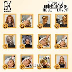 GK HAIR Femmes Le meilleur traitement à la kératine Lissage Brésilien Complexe Blowout