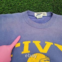 Sweatshirt de football Champion x Tivy-High-School des années 90, taille XL 24x28, bleu délavé
